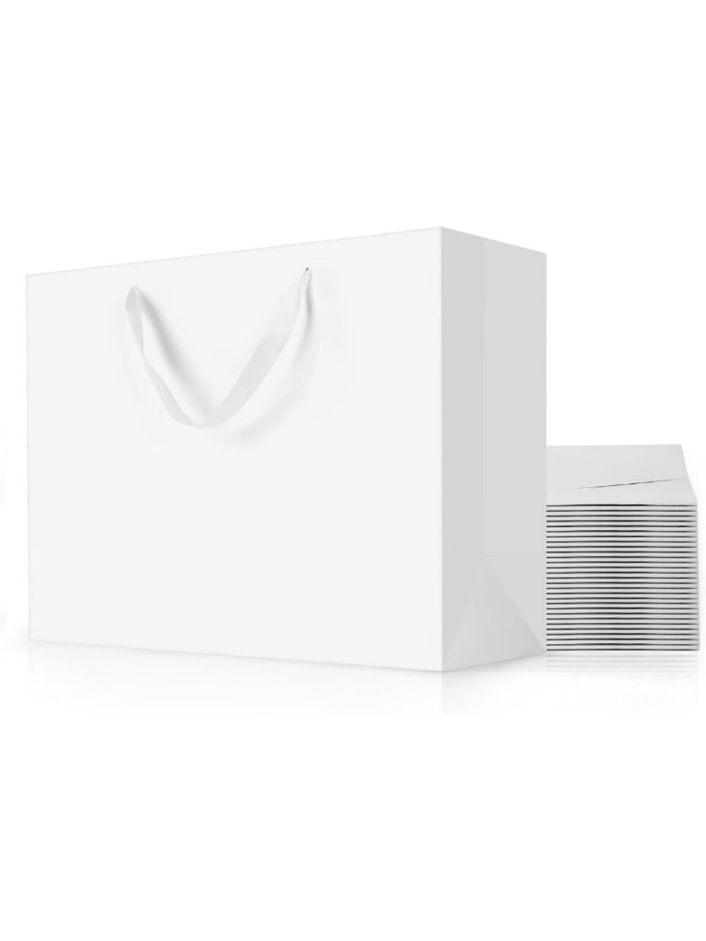 Extra Large White Gift Bags with Handles - 24pcs 16x6x12 Inch for Party